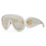 Loewe - Occhiali da Sole Wave Mask - Bianco Olografico - Loewe Eyewear