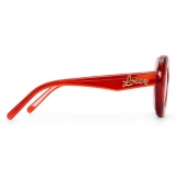 Loewe - Occhiali da Sole Wing - Rosso Brillante Trasparente - Loewe Eyewear