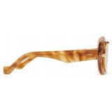 Loewe - Wing Double Frame Sunglasses in Acetate and Metal - Havana/Brown - Loewe Eyewear