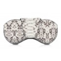 Ammoment - Eyeglass Case - Python in Roccia - Luxury Eyeglass Leather Cover