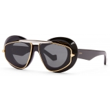 Loewe - Wing Double Frame Sunglasses in Acetate and Metal - Shiny Black - Loewe Eyewear