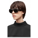 Loewe - Wing Double Frame Sunglasses in Acetate and Metal - Shiny Black - Loewe Eyewear