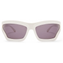 Loewe - Arch Mask Sunglasses - Solid White - Loewe Eyewear