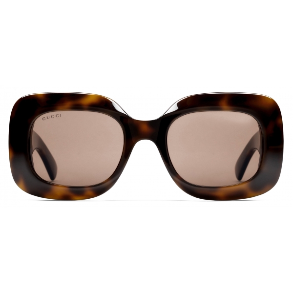 Gucci - Rectangular Sunglasses - Tortoiseshell - Gucci Eyewear