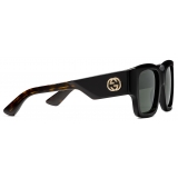 Gucci - Occhiale da Sole Squadrati - Nero - Gucci Eyewear