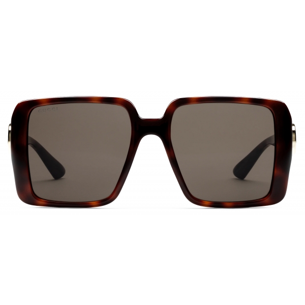 Gucci - Occhiale da Sole Squadrati - Tartaruga - Gucci Eyewear