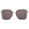 Gucci - Occhiale da Sole Squadrati - Oro - Gucci Eyewear