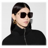 Gucci - Occhiale da Sole Squadrati - Oro - Gucci Eyewear