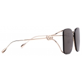 Gucci - Occhiale da Sole Squadrati - Oro Rosa - Gucci Eyewear