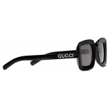 Gucci - Occhiale da Sole Squadrati - Nero - Gucci Eyewear