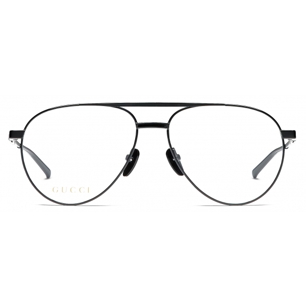 Gucci - Occhiale da Vista Aviatore - Nero - Gucci Eyewear