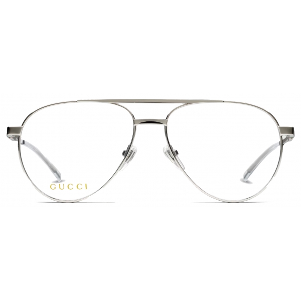 Gucci - Aviator Optical Glasses - Silver - Gucci Eyewear