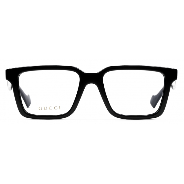 Gucci - Rectangular Optical Glasses - Black - Gucci Eyewear