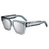 Dior - Occhiali da Sole - CD Diamond S2I - Blu Grigio Trasparente - Dior Eyewear