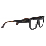 Gucci - Occhiale da Vista Squadrati - Nero - Gucci Eyewear