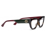 Gucci - Cat Eye Optical Glasses - Dark Tortoiseshell - Gucci Eyewear