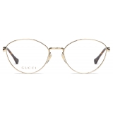 Gucci - Cat Eye Optical Glasses - Gold - Gucci Eyewear