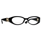 Gucci - Rectangular Optical Glasses - Black - Gucci Eyewear