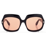 Tom Ford - Occhiali da Sole Ren - Occhiali da Sole Geometrica - Nero Havana - Occhiali da Sole - Tom Ford Eyewear