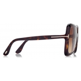 Tom Ford - Occhiali da Sole Lorelai - Occhiali da Sole a Farfalla - Havana Scuro - Occhiali da Sole - Tom Ford Eyewear