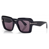 Tom Ford - Occhiali da Sole Esme - Occhiali da Sole Oversized - Nero - Occhiali da Sole - Tom Ford Eyewear