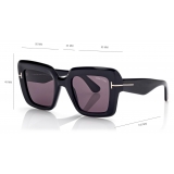 Tom Ford - Occhiali da Sole Esme - Occhiali da Sole Oversized - Nero - Occhiali da Sole - Tom Ford Eyewear