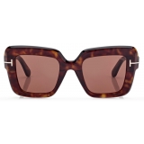 Tom Ford - Esme Sunglasses - Oversized Sunglasses - Havana - Sunglasses - Tom Ford Eyewear