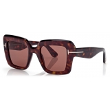 Tom Ford - Esme Sunglasses - Oversized Sunglasses - Havana - Sunglasses - Tom Ford Eyewear