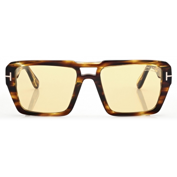 Tom Ford - Occhiali da Sole Redford - Occhiali da Sole Squadrati - Havana Scuro - Occhiali da Sole - Tom Ford Eyewear