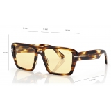 Tom Ford - Occhiali da Sole Redford - Occhiali da Sole Squadrati - Havana Scuro - Occhiali da Sole - Tom Ford Eyewear