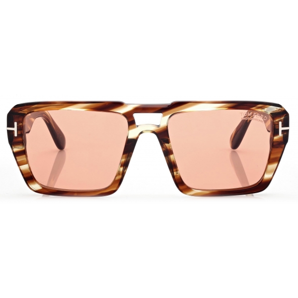 Tom Ford - Redford Sunglasses - Square Sunglasses - Amber Havana - Sunglasses - Tom Ford Eyewear