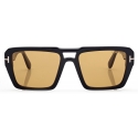 Tom Ford - Redford Sunglasses - Square Sunglasses - Shiny Black Brown - Sunglasses - Tom Ford Eyewear