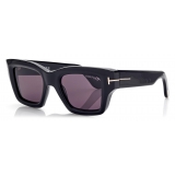 Tom Ford - Occhiali da Sole Ilias - Occhiali da Sole Squadrati - Nero - Occhiali da Sole - Tom Ford Eyewear