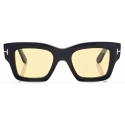 Tom Ford - Ilias Sunglasses - Square Sunglasses - Shiny Black Brown - Sunglasses - Tom Ford Eyewear