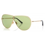 Tom Ford - Occhiali da Sole Keating - Occhiali da Sole Pilota - Oro Profondo - Occhiali da Sole - Tom Ford Eyewear