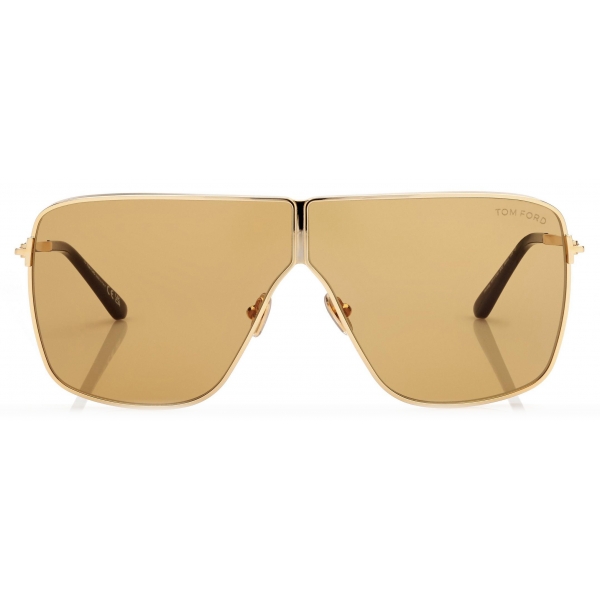 Tom Ford - Occhiali da Sole Huxley - Occhiali da Sole Pilota - Marrone - Occhiali da Sole - Tom Ford Eyewear