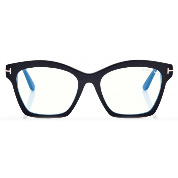 Tom Ford - Blue Block Square Optical Glasses - Black - Optical Glasses - Tom Ford Eyewear