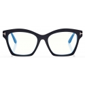 Tom Ford - Occhiali da Vista Blue Block Quadrati - Nero - Occhiali da Vista - Tom Ford Eyewear