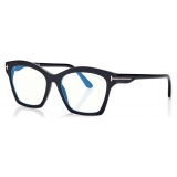 Tom Ford - Blue Block Square Optical Glasses - Black - Optical Glasses - Tom Ford Eyewear