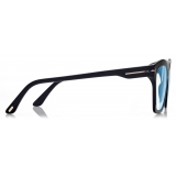 Tom Ford - Blue Block Square Optical Glasses - Black - Optical Glasses - Tom Ford Eyewear