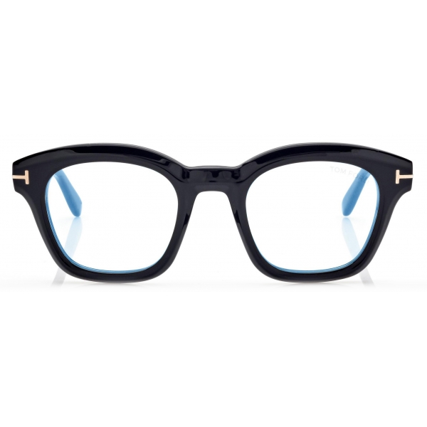 Tom Ford - Blue Block Square Optical Glasses - Black - Optical Glasses - Tom Ford Eyewear