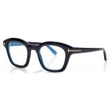 Tom Ford - Blue Block Square Optical Glasses - Black - Optical Glasses - Tom Ford Eyewear