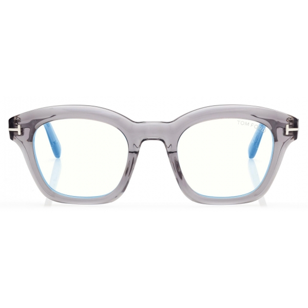 Tom Ford - Blue Block Square Optical Glasses - Grey - Optical Glasses - Tom Ford Eyewear