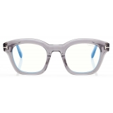 Tom Ford - Occhiali da Vista Blue Block Quadrati - Grigio - Occhiali da Vista - Tom Ford Eyewear