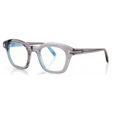 Tom Ford - Occhiali da Vista Blue Block Quadrati - Grigio - Occhiali da Vista - Tom Ford Eyewear