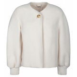 Chloé - Cream Short Coat - Chloé Exclusive Luxury Collection