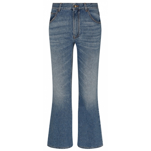 Chloé - Foggy Blue Bootcut Jeans - Chloé Exclusive Luxury Collection