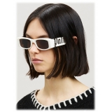 Palm Angels - Angel Sunglasses - White Brown - Palm Angels Eyewear