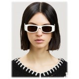 Palm Angels - Angel Sunglasses - White Brown - Palm Angels Eyewear