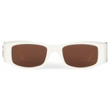 Palm Angels - Angel Sunglasses - White Brown - Palm Angels Eyewear